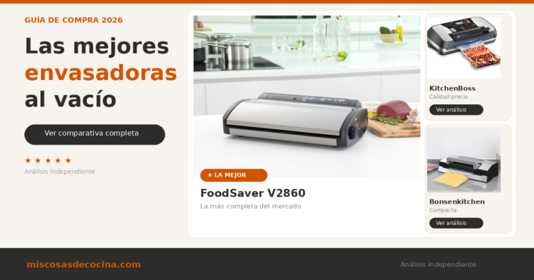 mejores envasadoras al vacío
